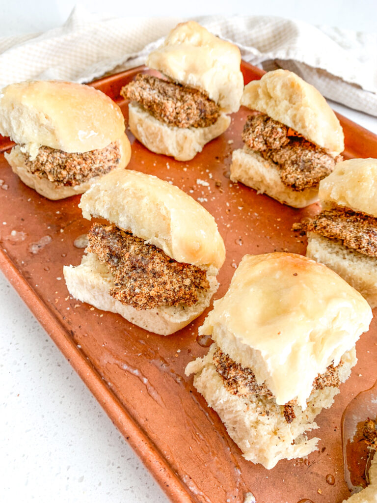 freshly made sourdough chicken minis