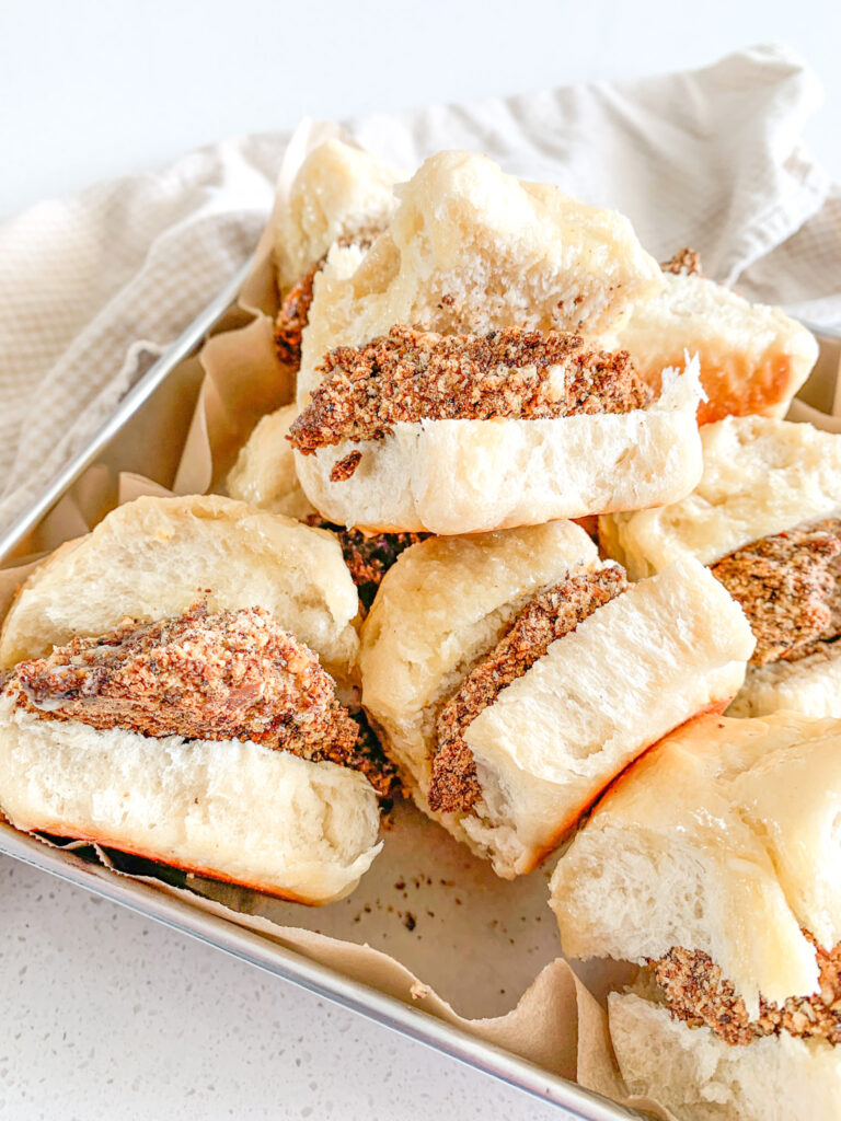 freshly made sourdough chicken minis