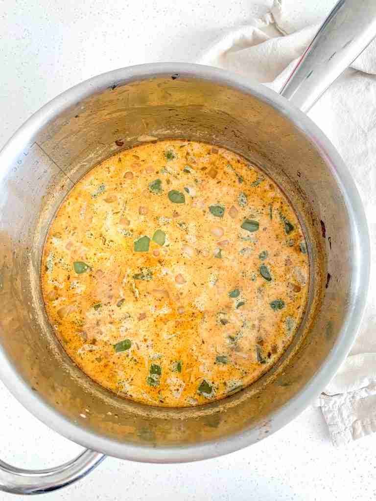 freshly made creamy cajun chicken soup