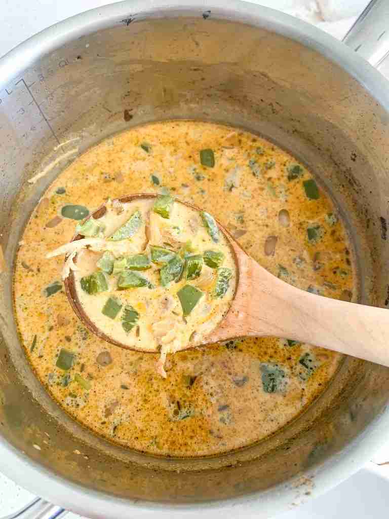 freshly made creamy cajun chicken soup