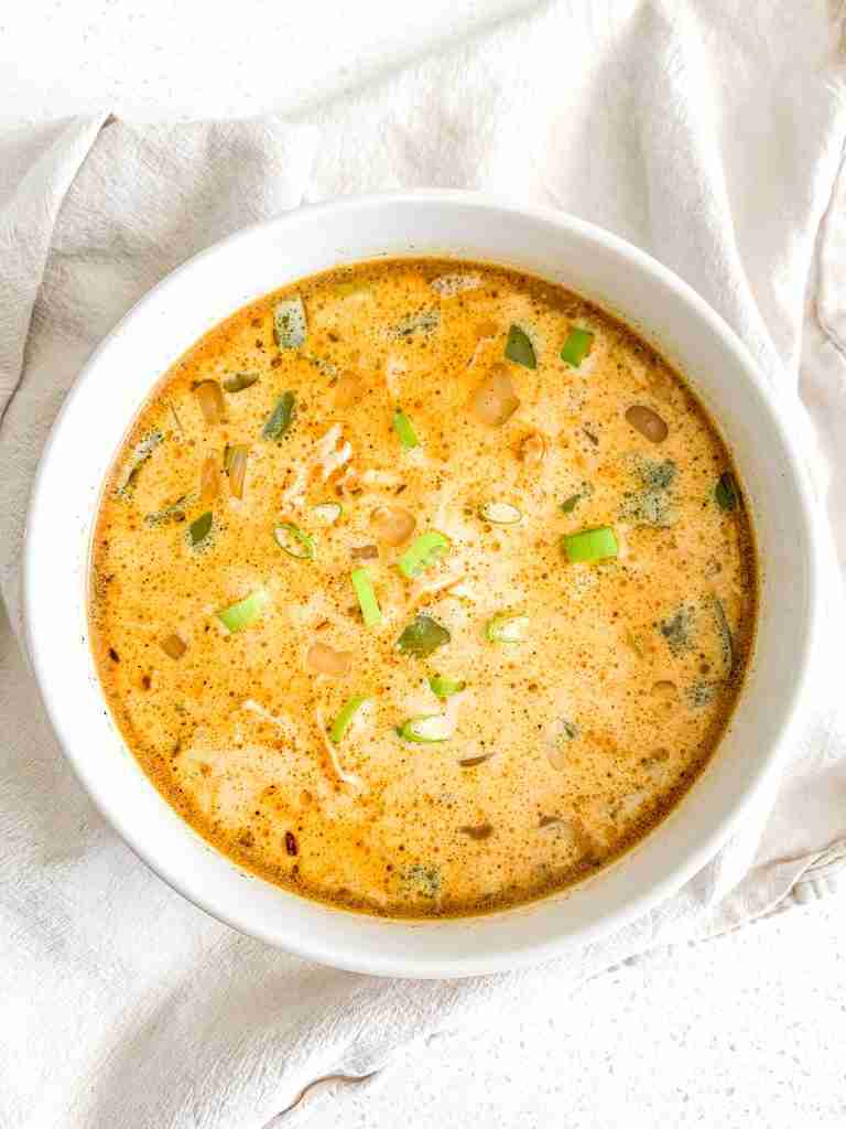 freshly made creamy cajun chicken soup