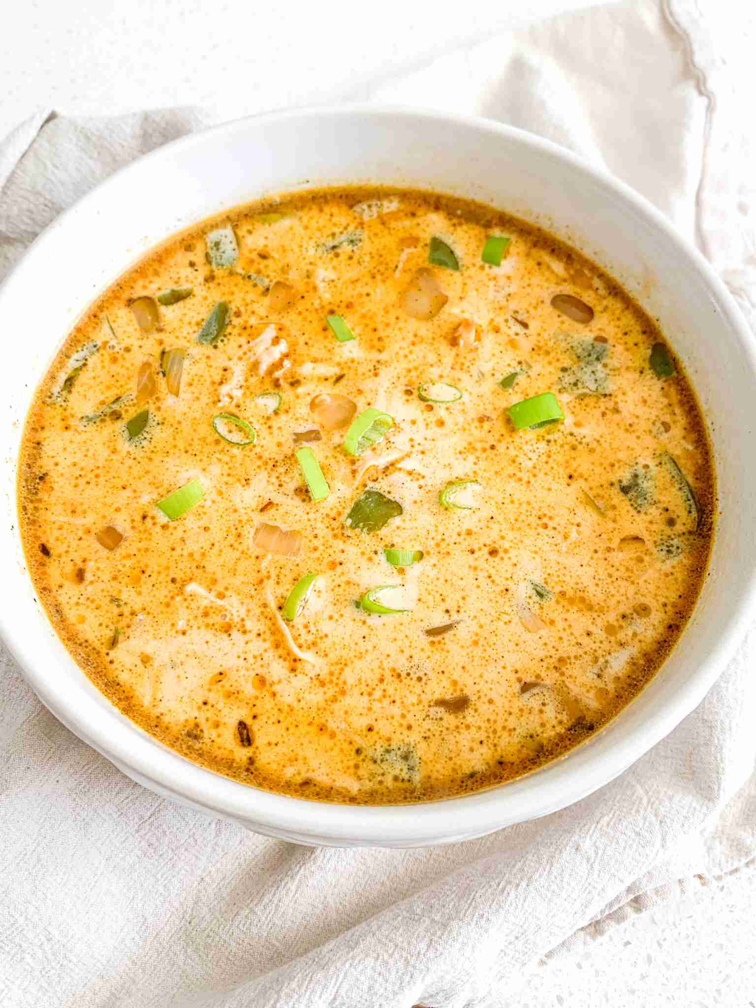 freshly made creamy cajun chicken soup