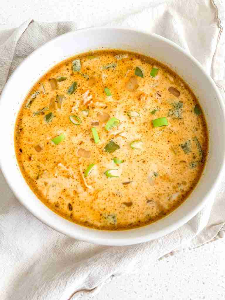 freshly made creamy cajun chicken soup