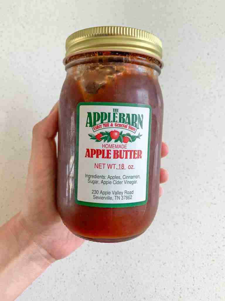 jar of apple butter