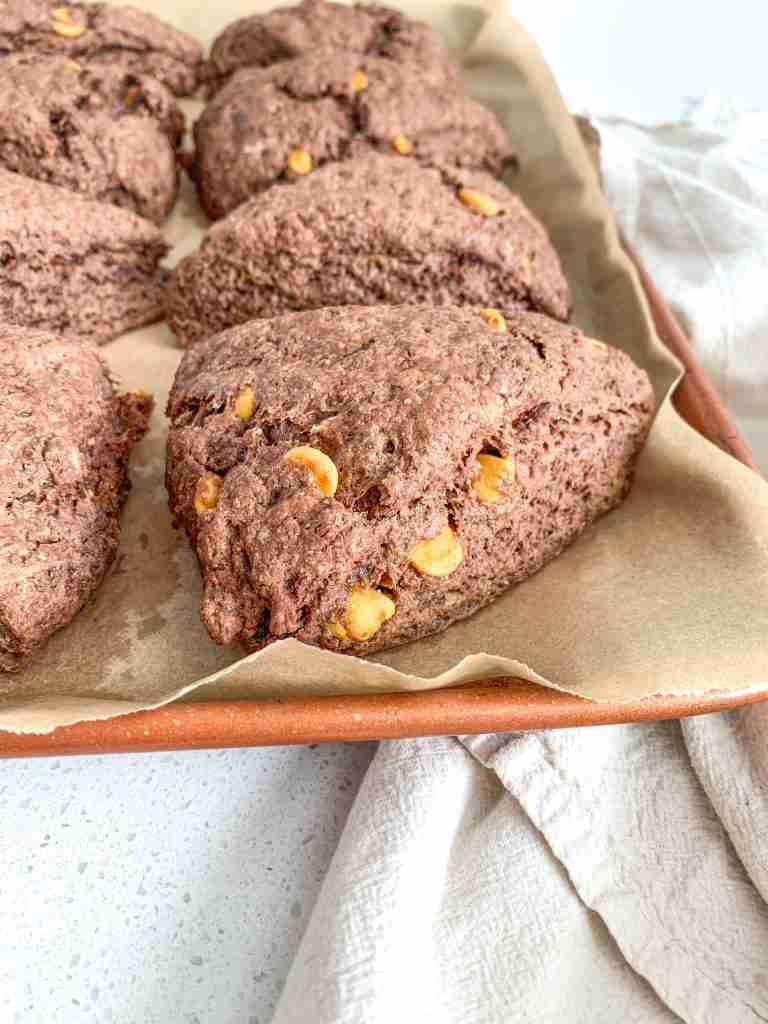 freshly baked sourdough scotcheroo scones 