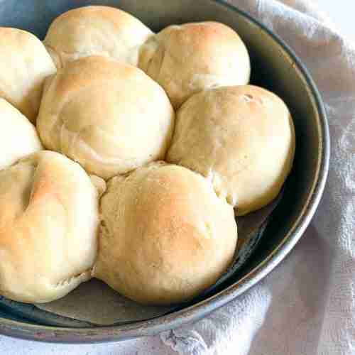 freshly baked sourdough honey butter dinner rolls