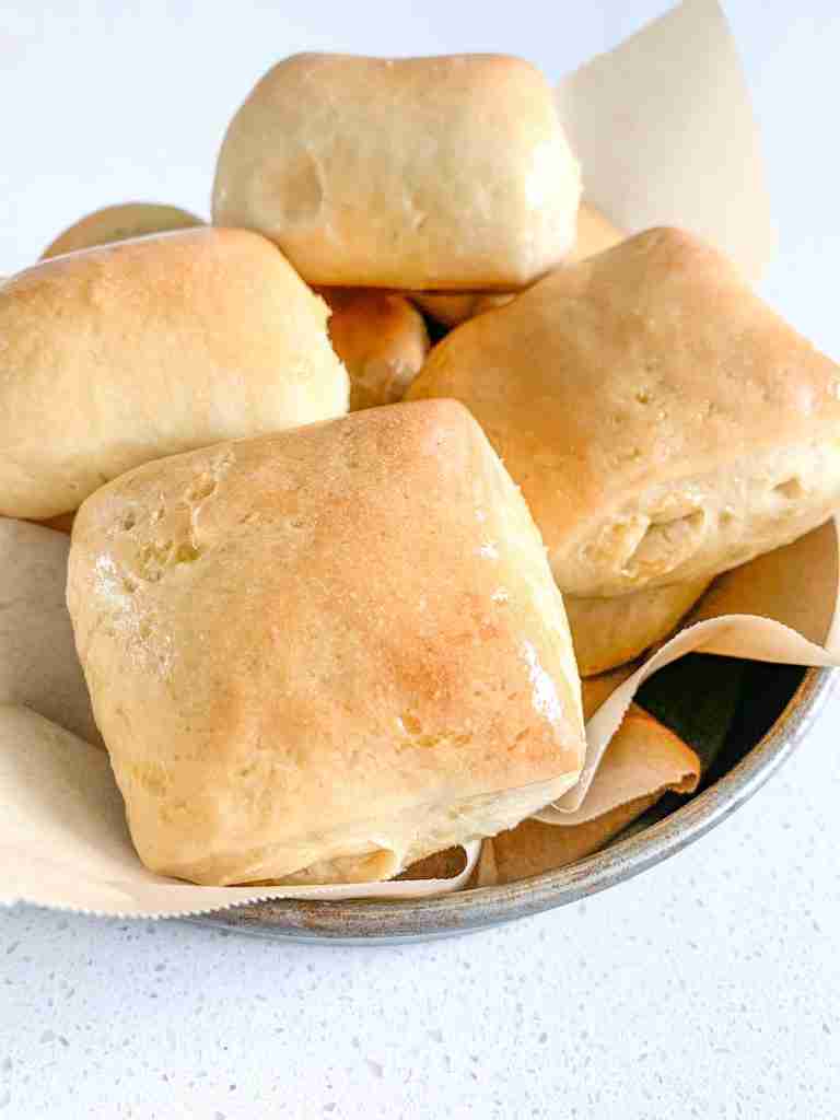 freshly made sourdough texas roadhouse rolls