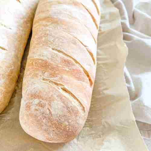 freshly baked sourdough french bread