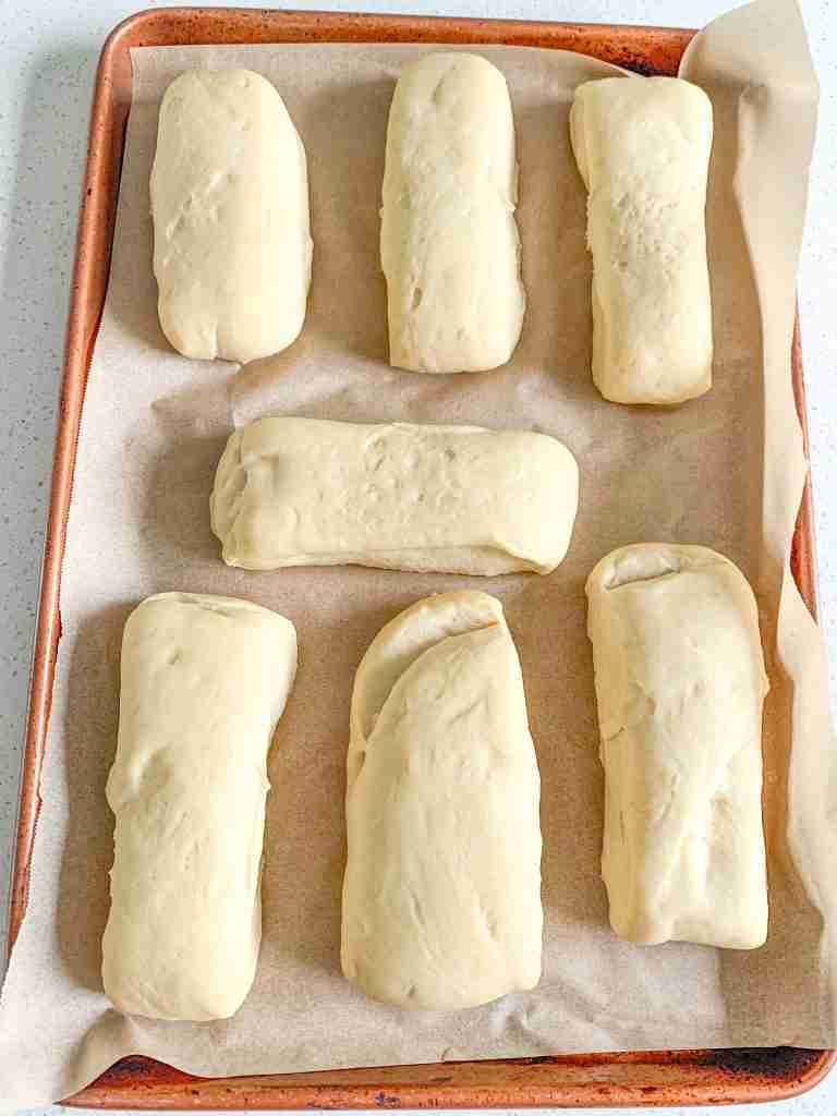 proofed sourdough steakhouse rolls