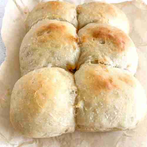 freshly baked sourdough slider buns