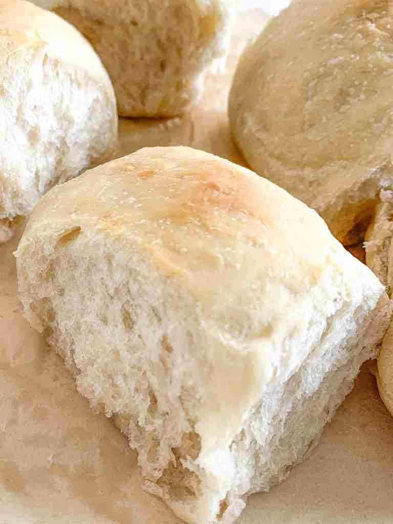 freshly baked sourdough slider buns