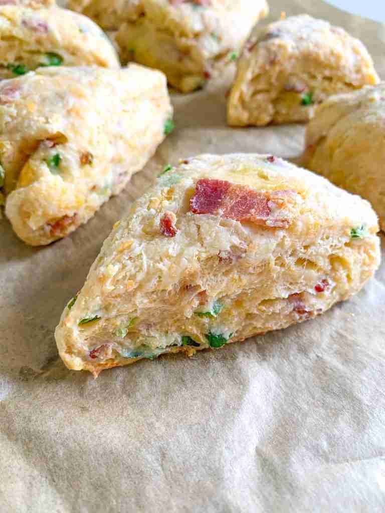 freshly baked sourdough jalapeno popper scones