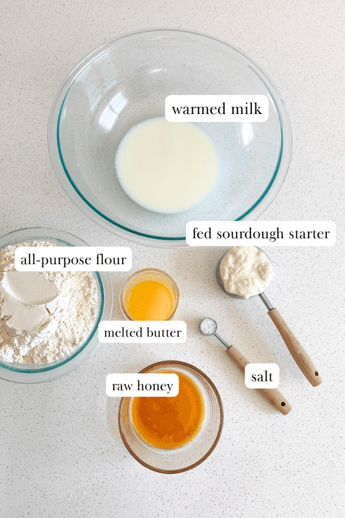 ingredients for sourdough texas roadhouse rolls