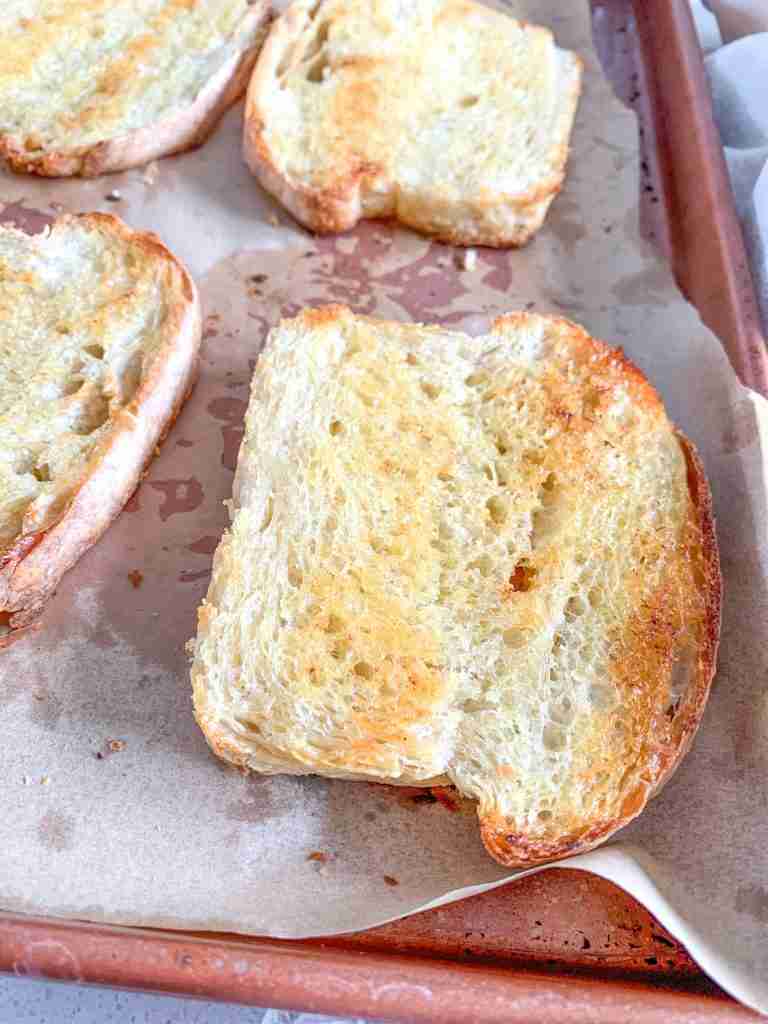 freshly made sourdough Texas toast