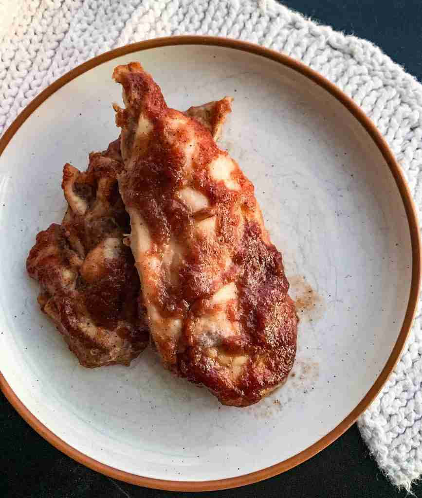 freshly roasted apple butter chicken