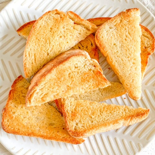 homemade sourdough texas toast sliced in half