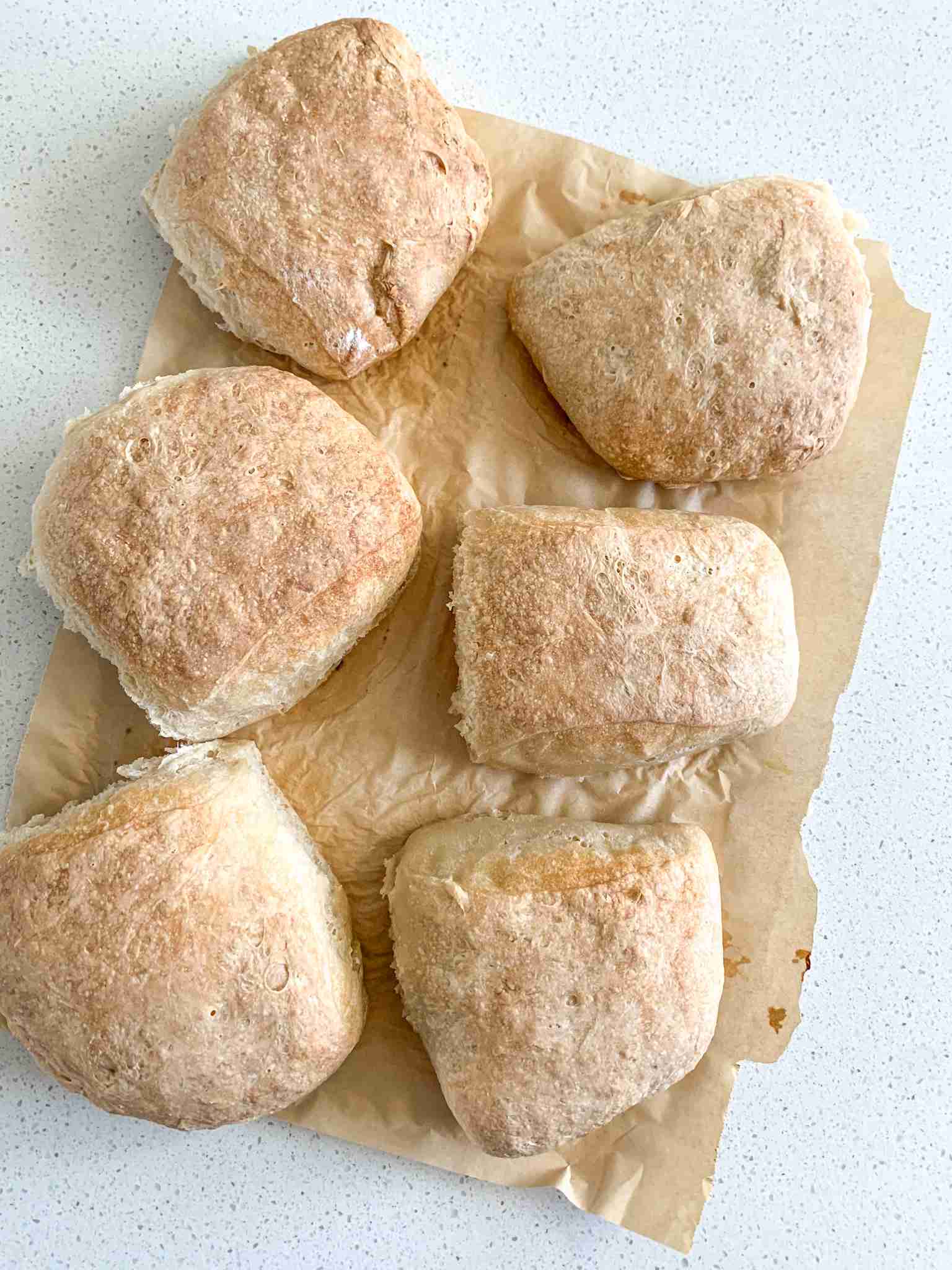 freshly baked sourdough ciabatta bread