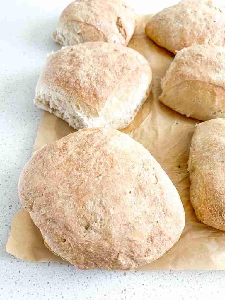freshly baked sourdough ciabatta bread