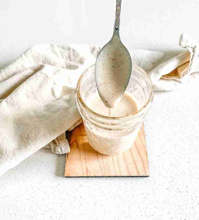 freshly made alabama white bbq sauce