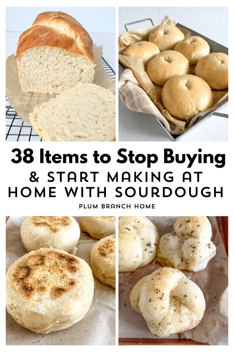 graphic for 38 Items to Stop Buying and Start Making at Home with Sourdough