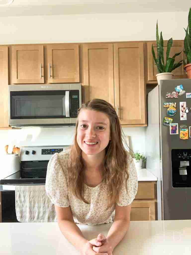 Molly LaFontaine, founder of Plum Branch Home in her kitchen