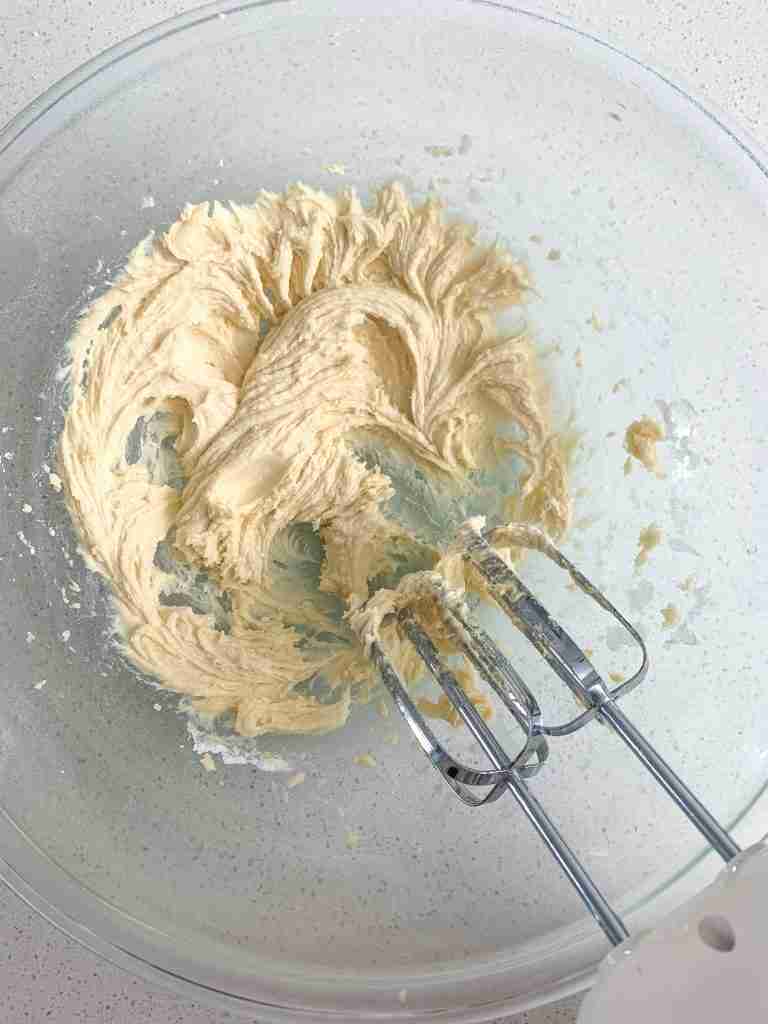 mixing ingredients for sourdough lofthouse cookies frosting