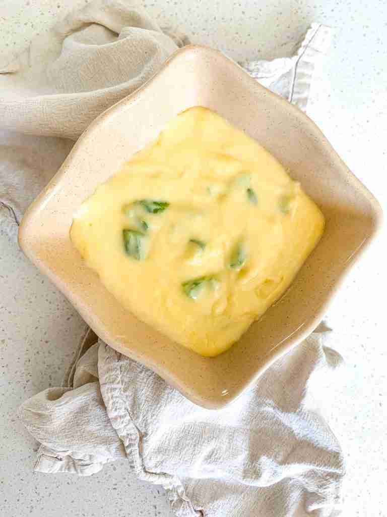 freshly made jalapeno cheese dip