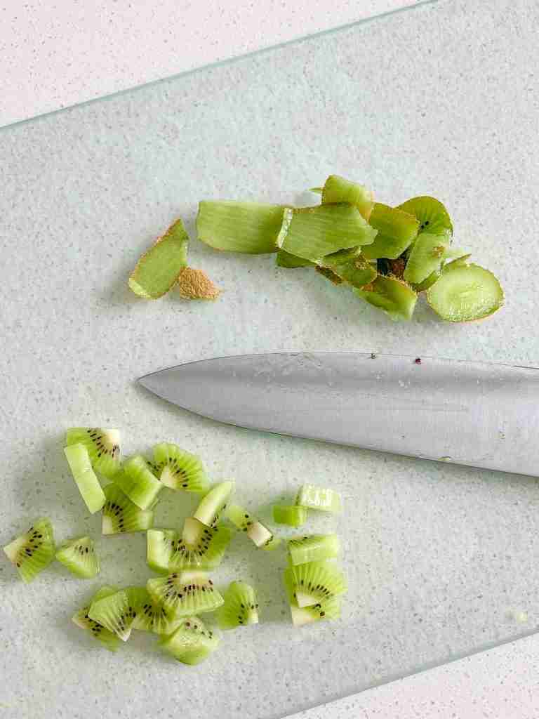 kiwis cut up for spring fruit salad