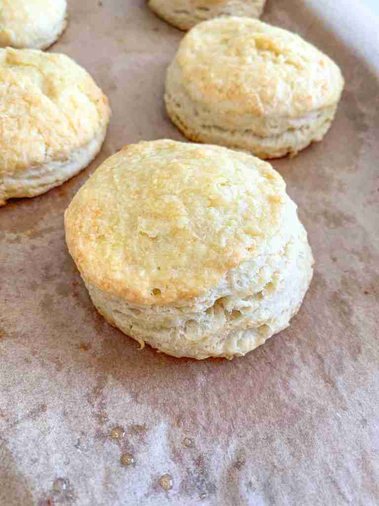freshly baked biscuits for sourdough breakfast sandwiches