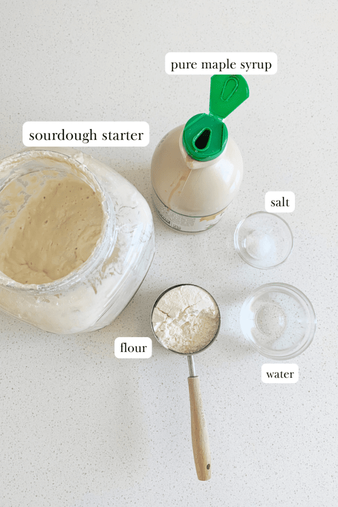 soft sourdough pretzels labeled ingredients