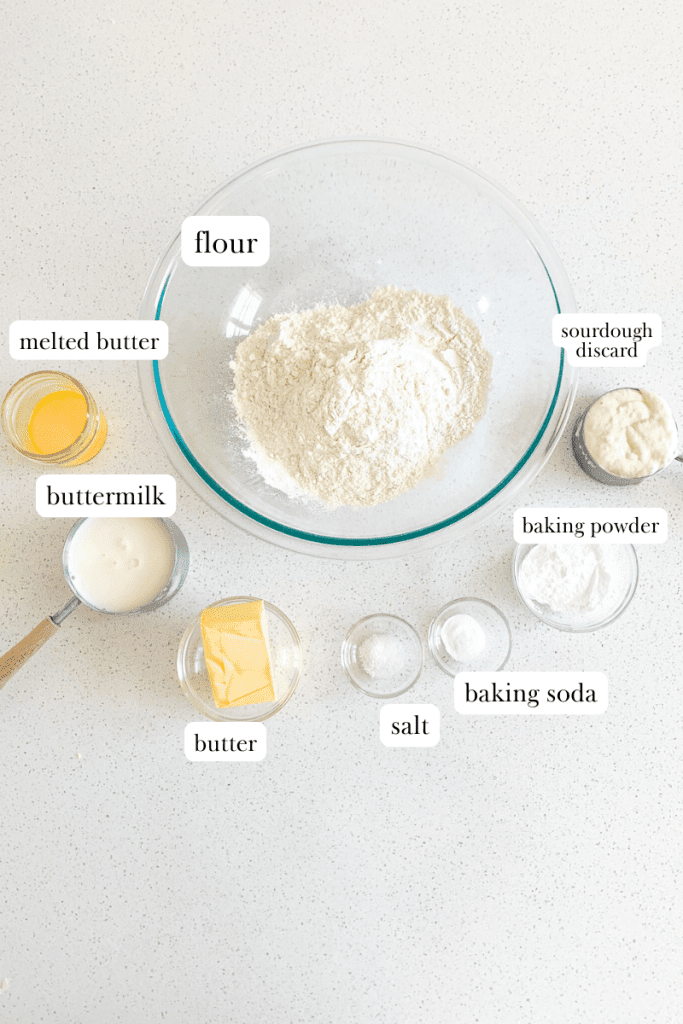 sourdough breakfast sandwiches labeled ingredients