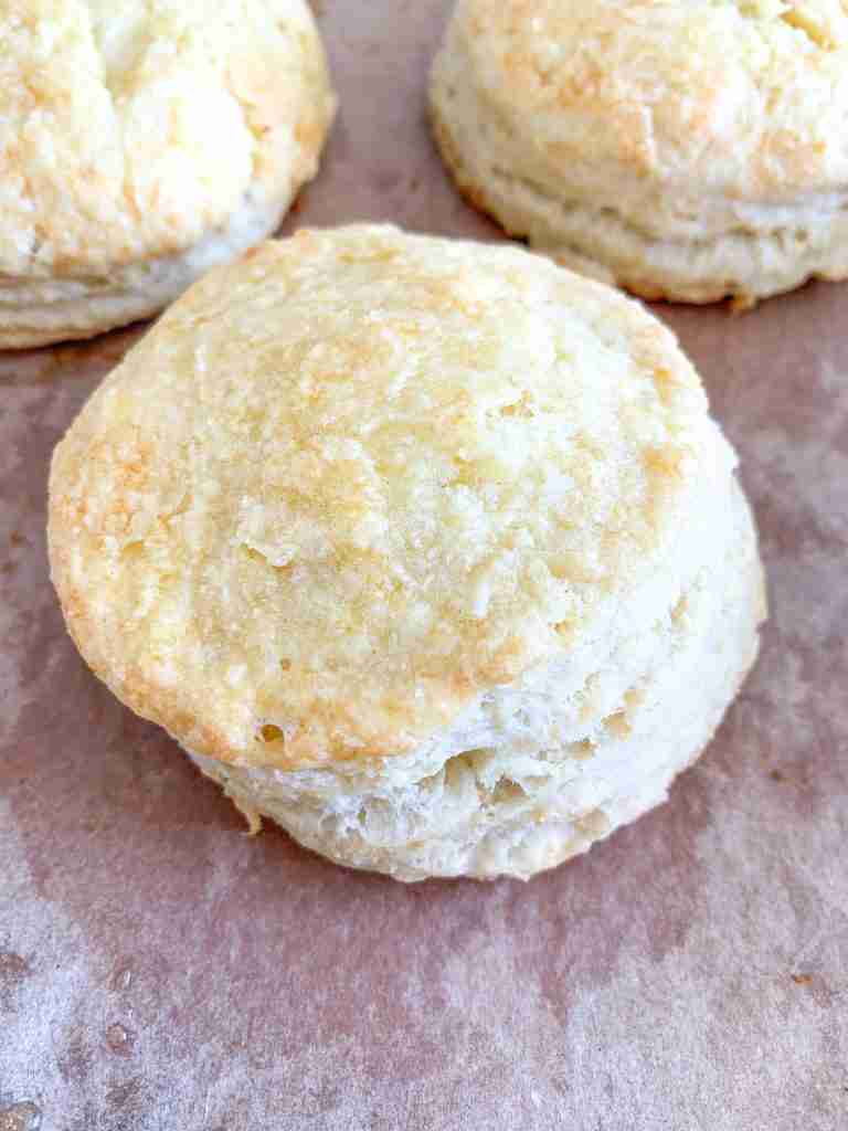 freshly baked sourdough buttermilk biscuits