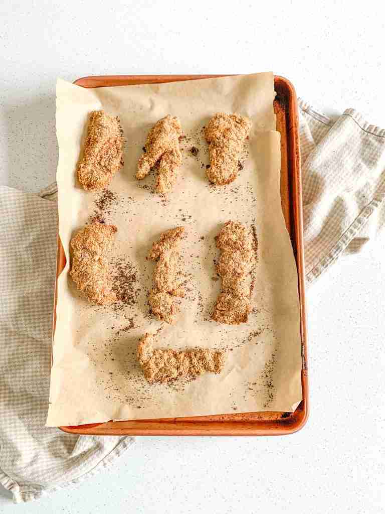 freshly made Oven-Baked Buttermilk Fried Chicken Tenders