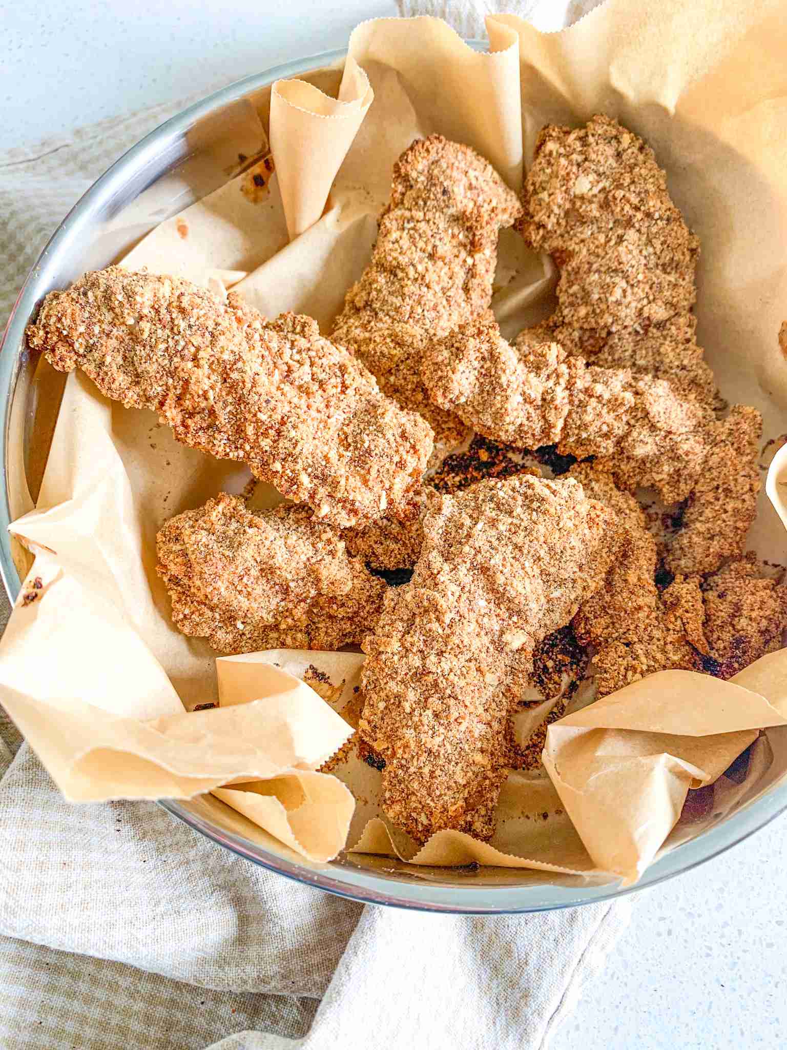 freshly made Oven-Baked Buttermilk Fried Chicken Tenders
