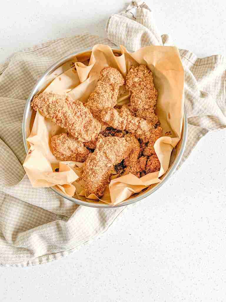 freshly made Oven-Baked Buttermilk Fried Chicken Tenders