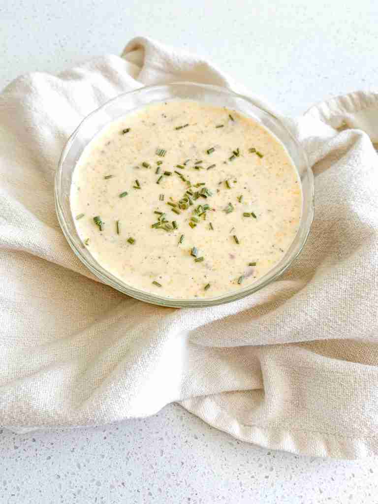 freshly made bowl of bacon cheese grits