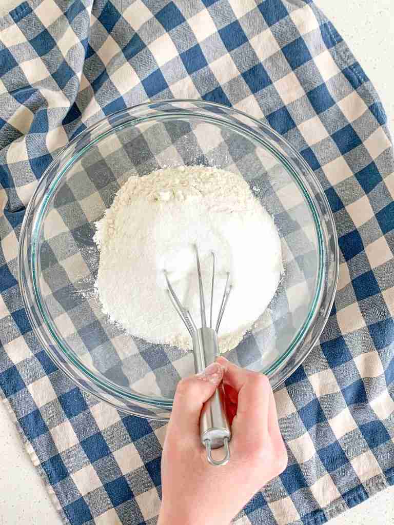 mixing dry ingredients 