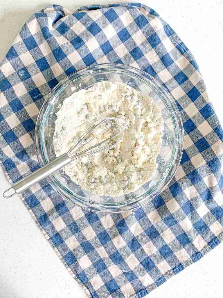 cream cheese mixed into muffins batter