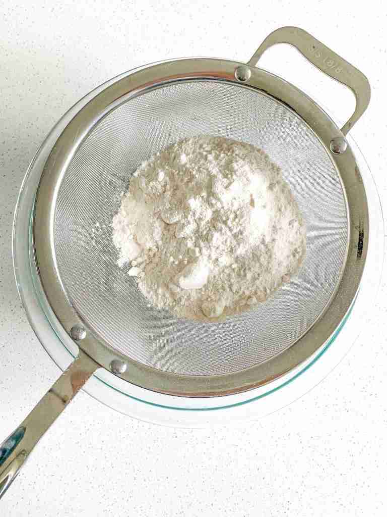 sifting sugars for sourdough angel food cake