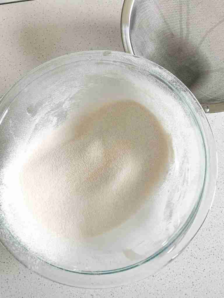 sifted sugar for sourdough angel food cake