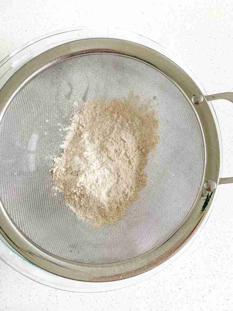 sifting flour for sourdough angel food cake