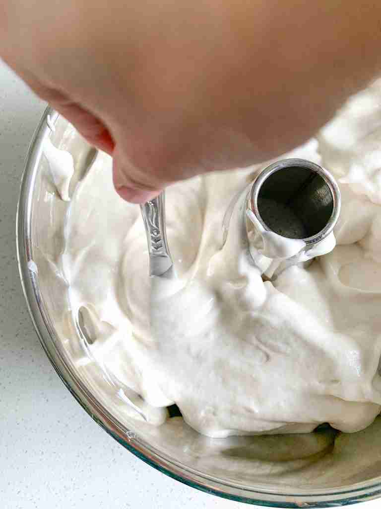getting air bubbles out of sourdough angel food cake batter