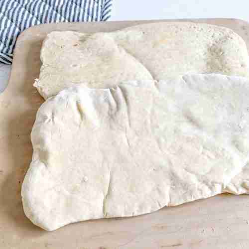 freshly baked sourdough flatbread