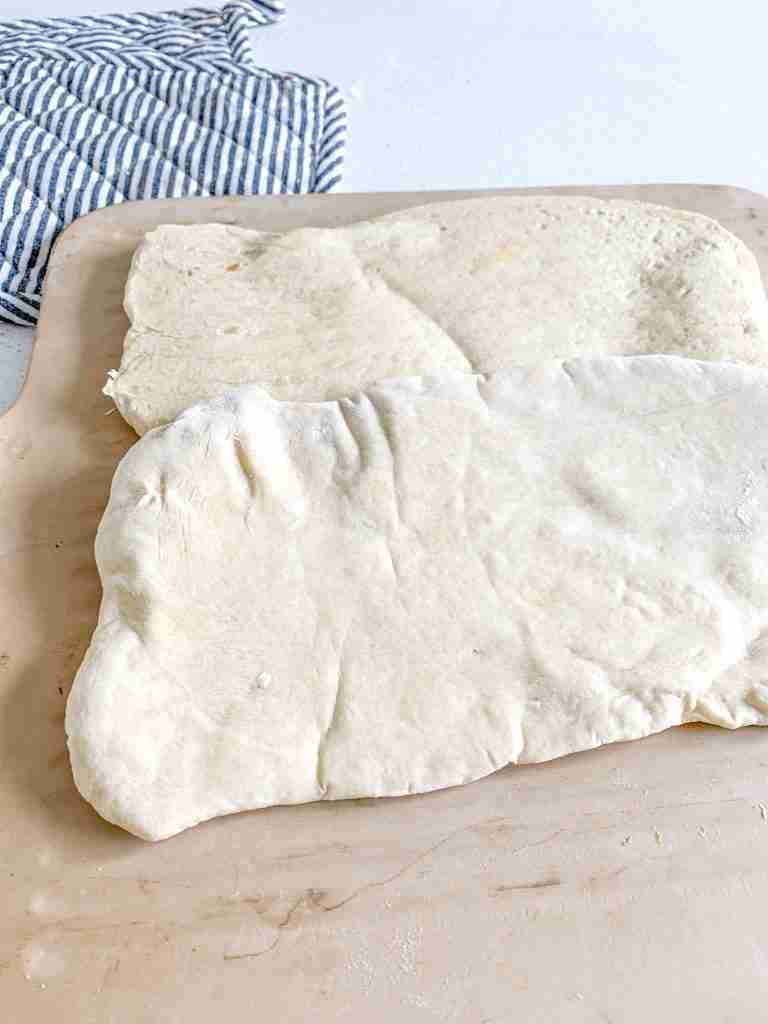 freshly baked sourdough flatbread