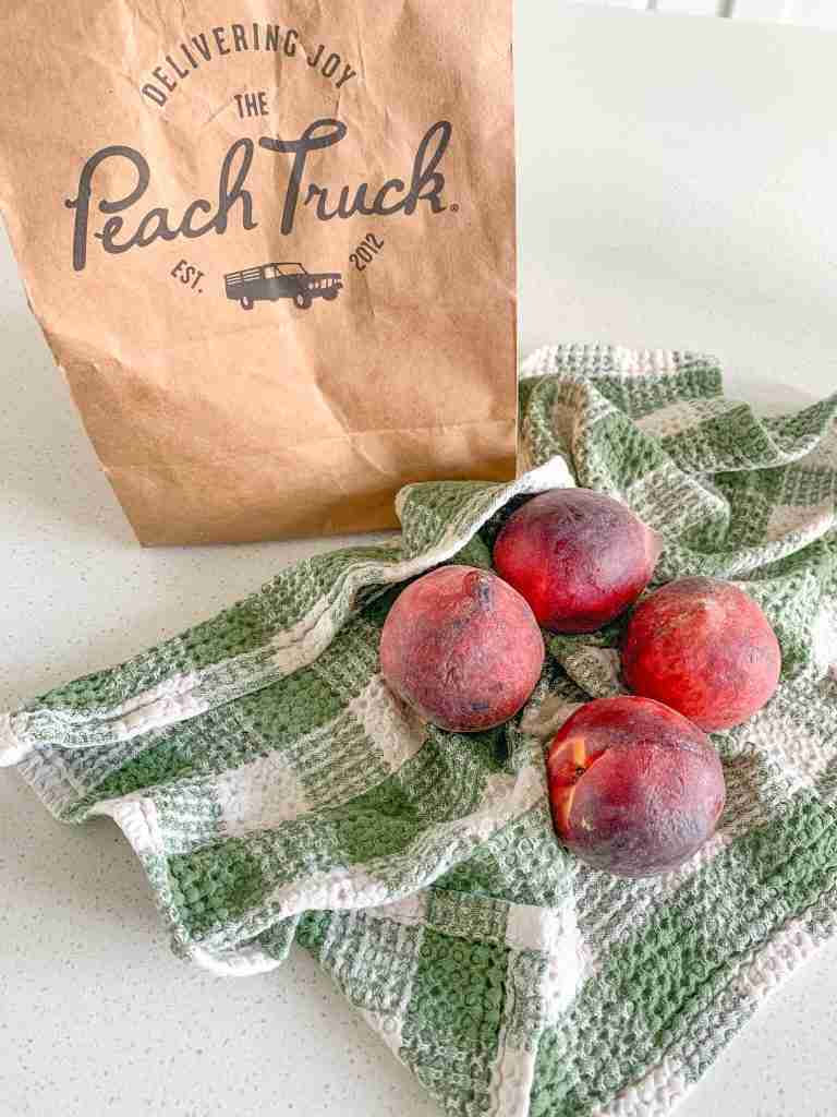 The Peach Truck peaches and bag