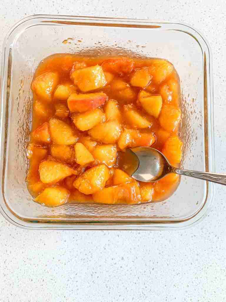 peach filling made and ready for trifles