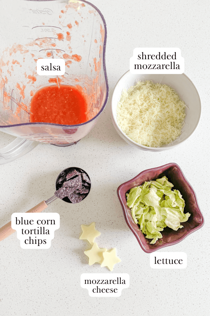 american flag taco dip labeled ingredients copy