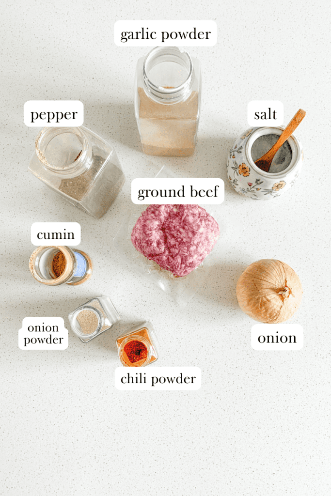 american flag taco dip labeled ingredients copy