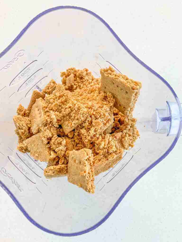 graham crackers ready to be blended up