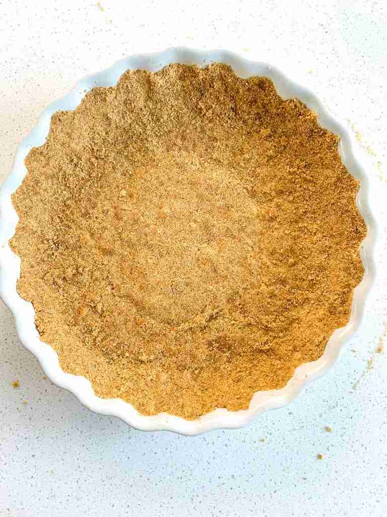 freshly made no bake graham cracker crust